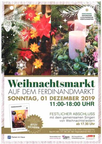 Weihnachtsmarkt Kranoldplatz Ferdinandmarkt 2019 Berlin-Lankwitz Lichterfelde