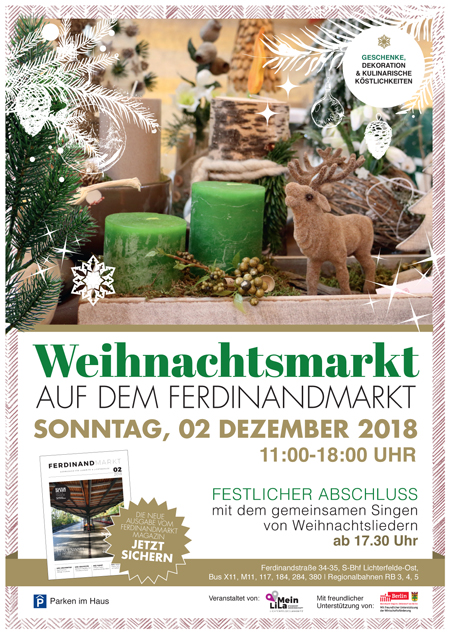 Weihnachtsmarkt Lankwitz Lichterfelde Ferdinandmarkt Immobilienmakler Berlin Lankwitz